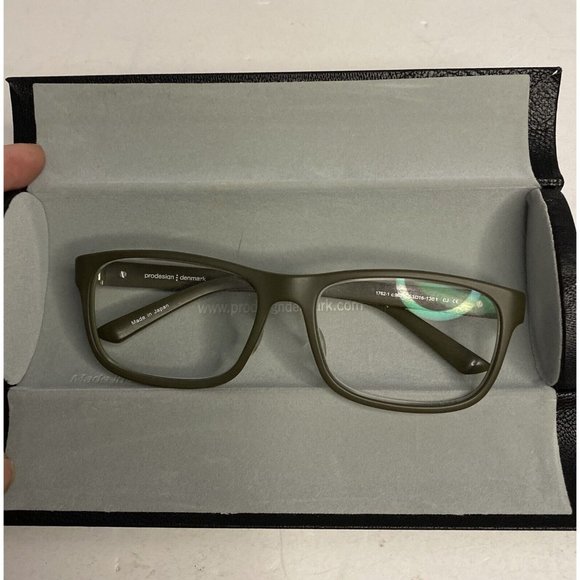 Prodesign Denmark Eyeglasses Frame Green Brown 1762-1 c.9631 53-16-130 CJ Case - Picture 5 of 11